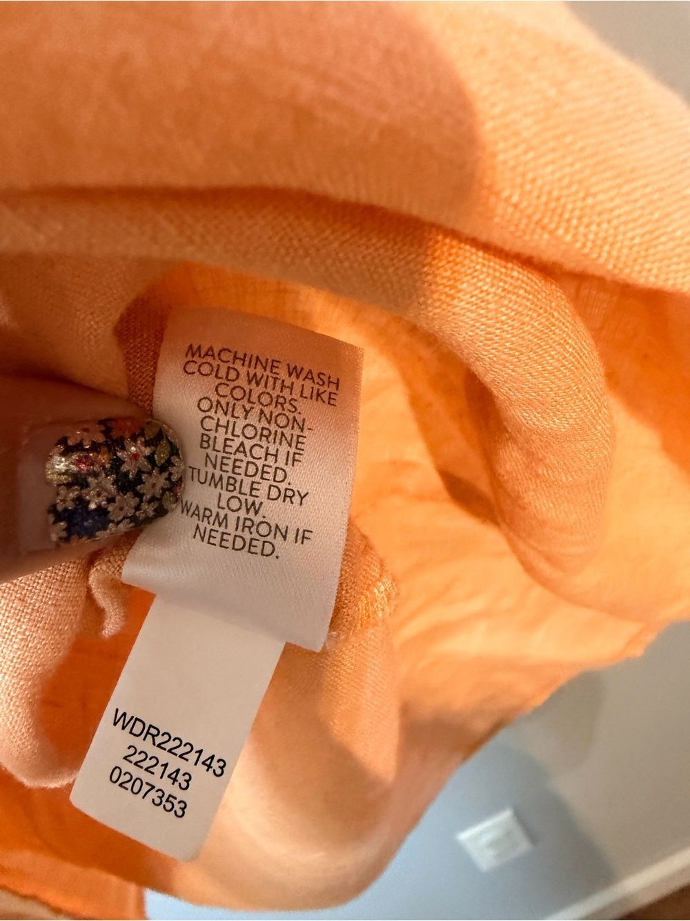 J. Jill Linen Sleeveless Dress Size XL Tall Orange Midi Summer Lagenlook - Picture 10 of 10